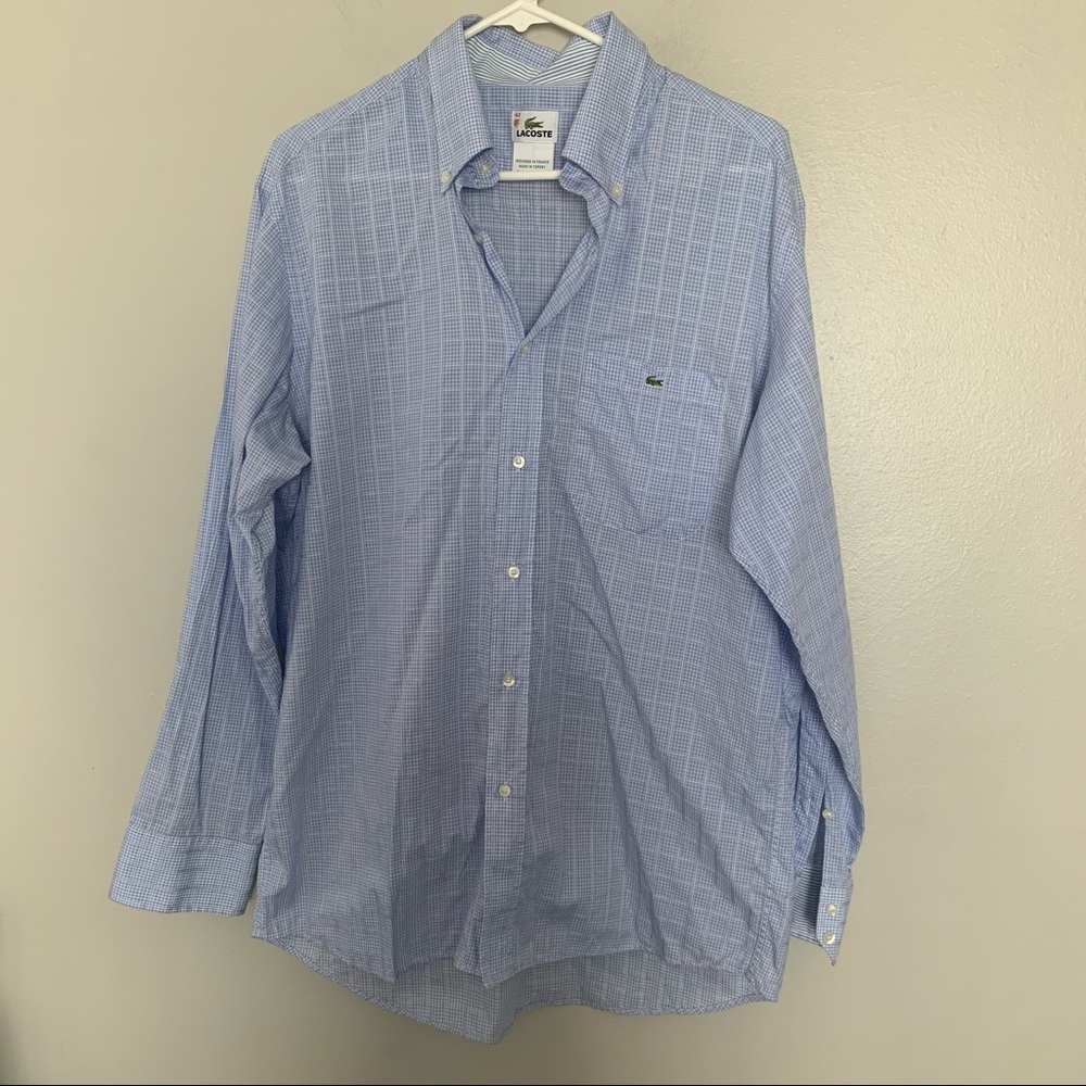 Lacoste button down long sleeve shirt